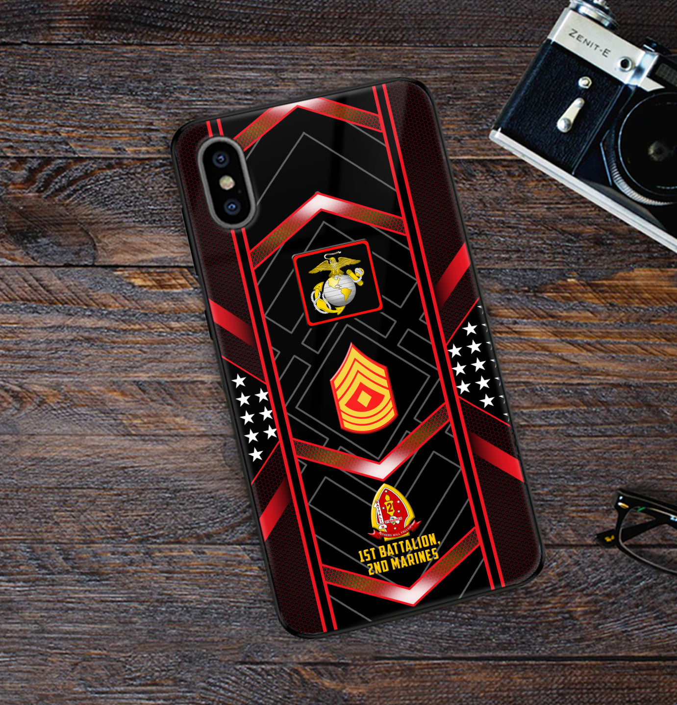Personalized US Military - Marine Battalion Phone Case Printed