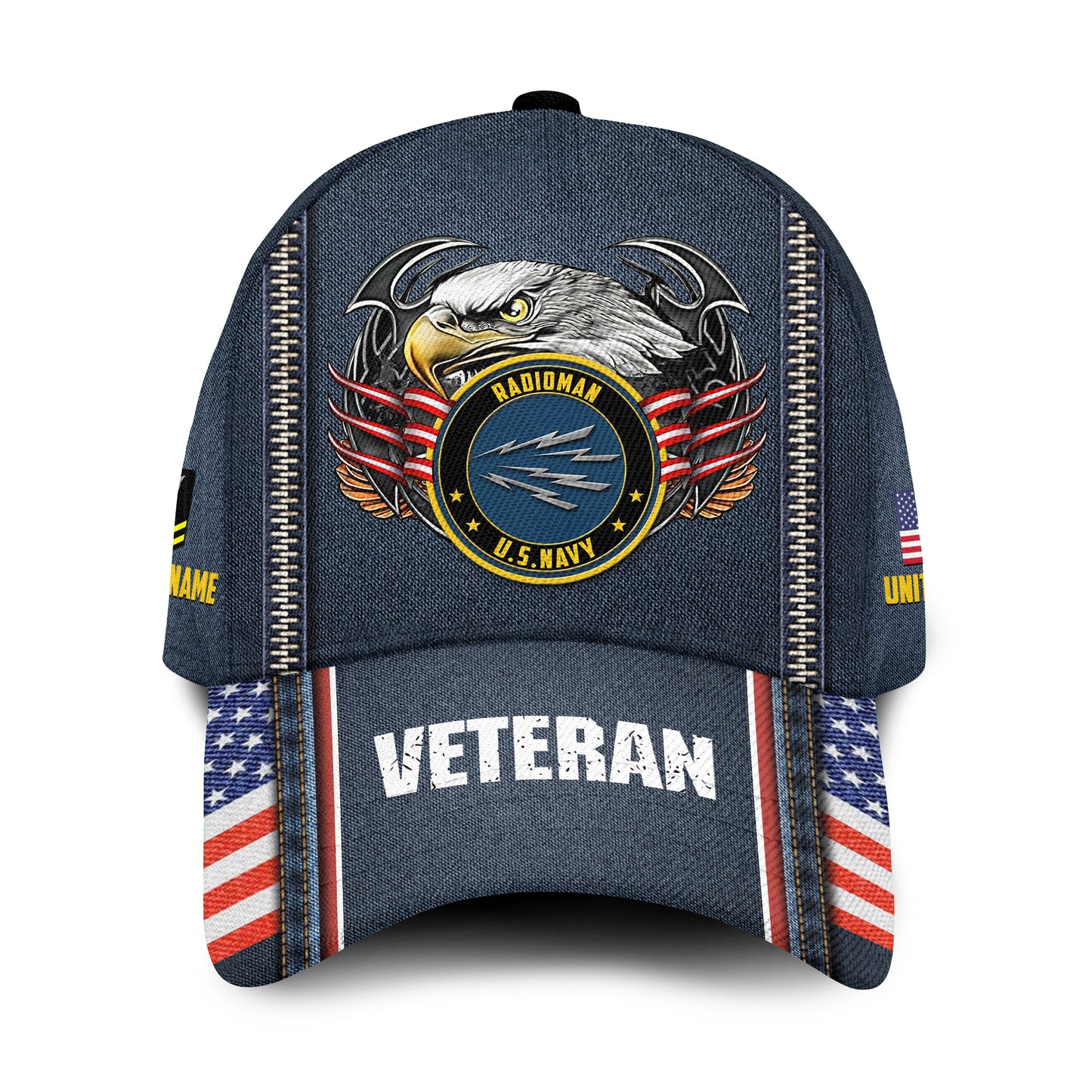 US Military – Navy Rating All Over Print Cap