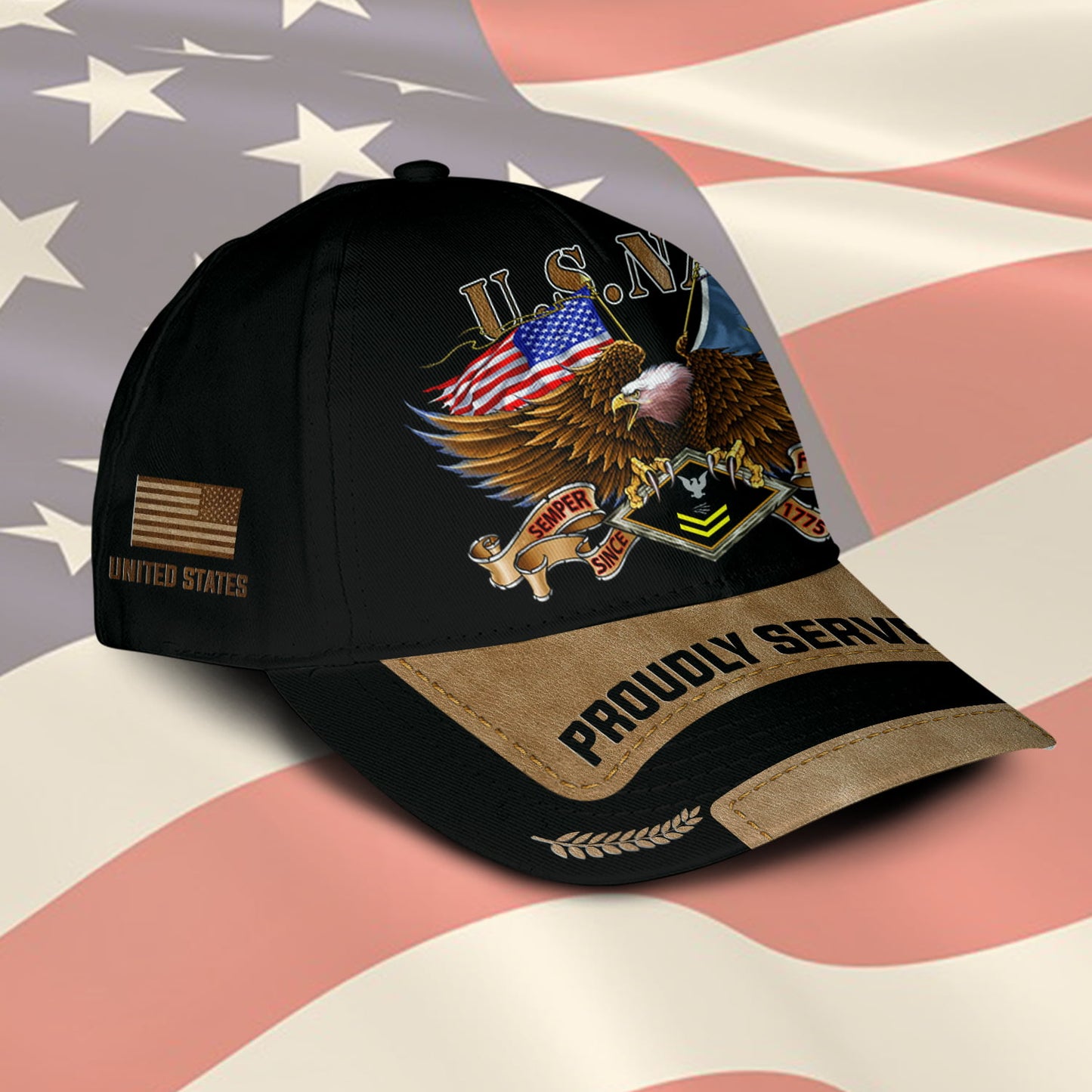 US Military – Navy Rating All Over Print Cap