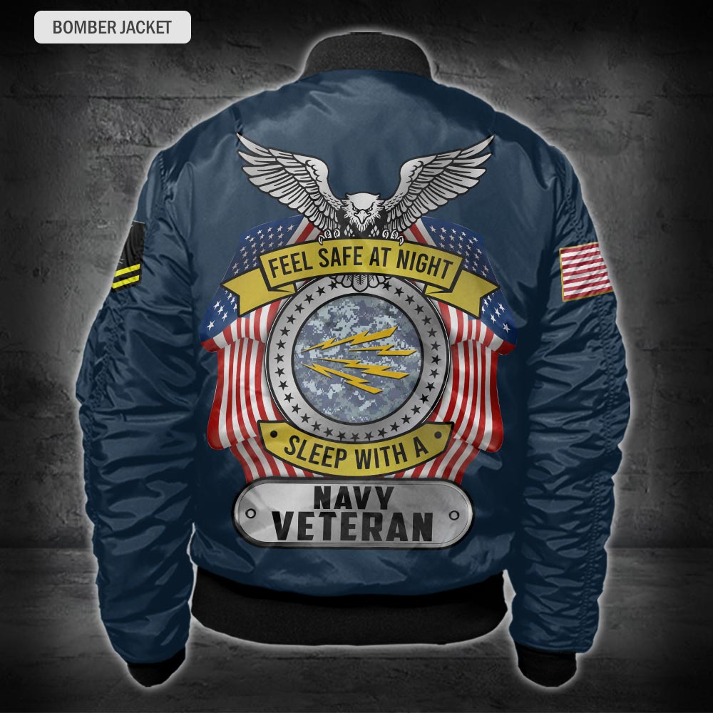 US Military – Navy Rating All Over Print Bomber Jacket