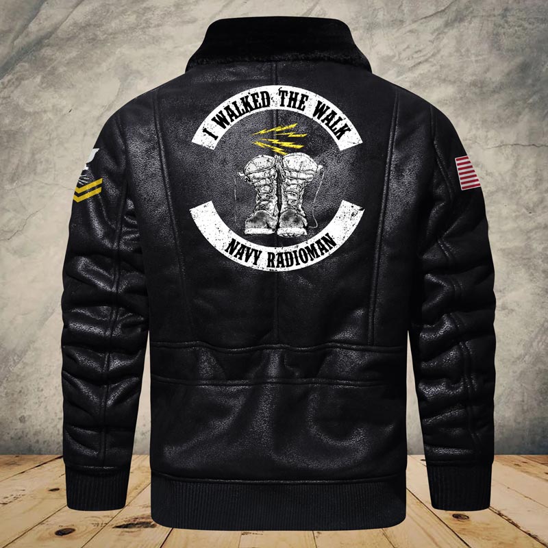 US Military - Navy Rating - Leather Jacket For Veterans