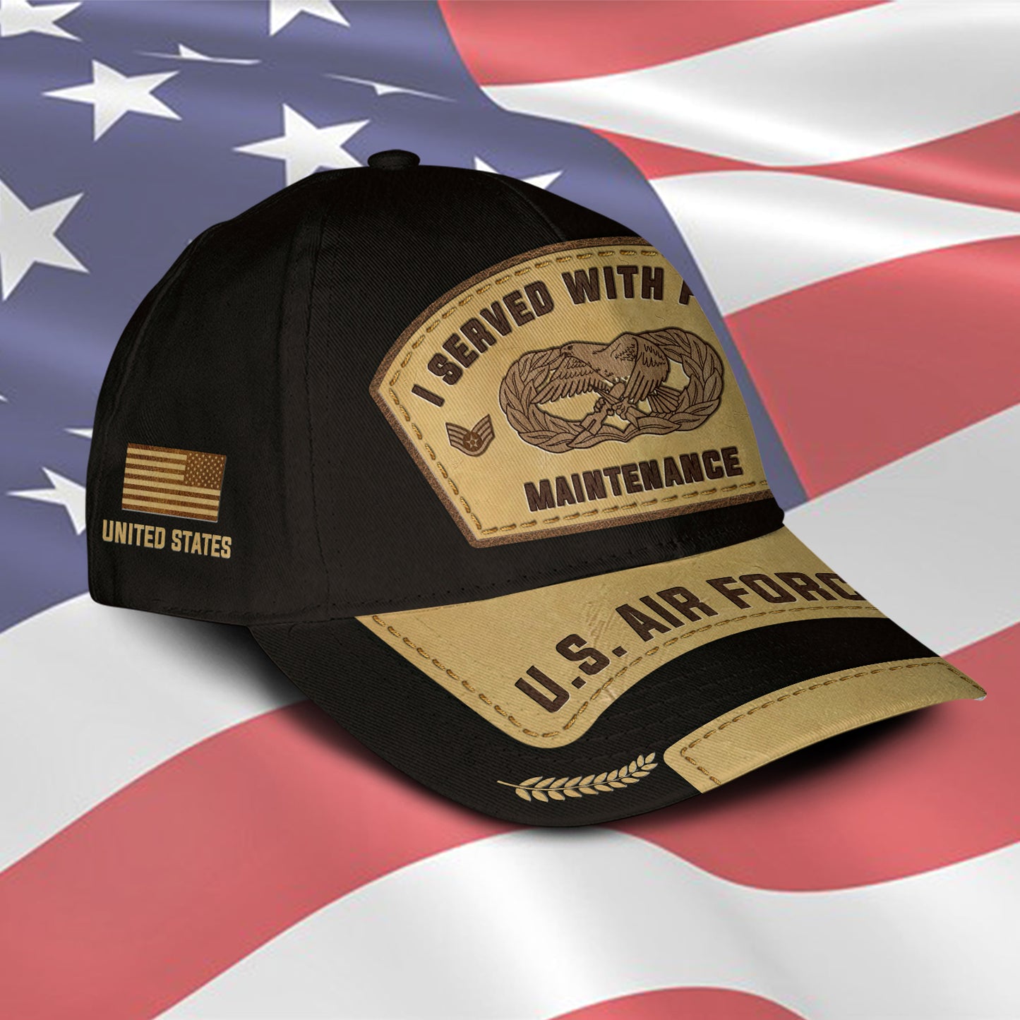 US Military – Air Force Badge All Over Print Cap