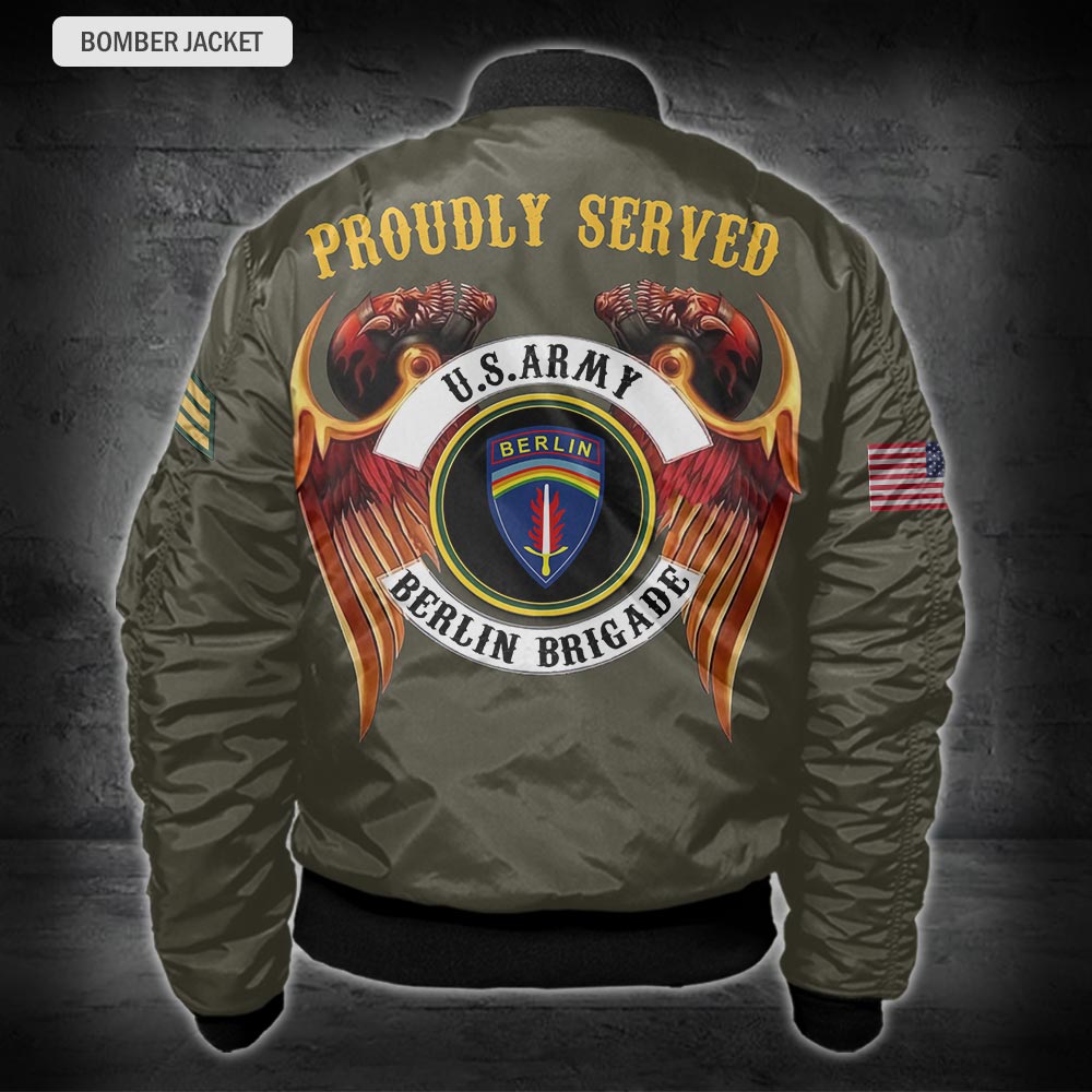 US Military – Army Division All Over Print Bomber Jacket