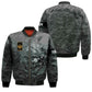 Personalisierte Bomberjacke mit kanadischem Soldaten-/Veteranen-Tarnmuster und Namen und Rang, 3D-Druck – 2212220001