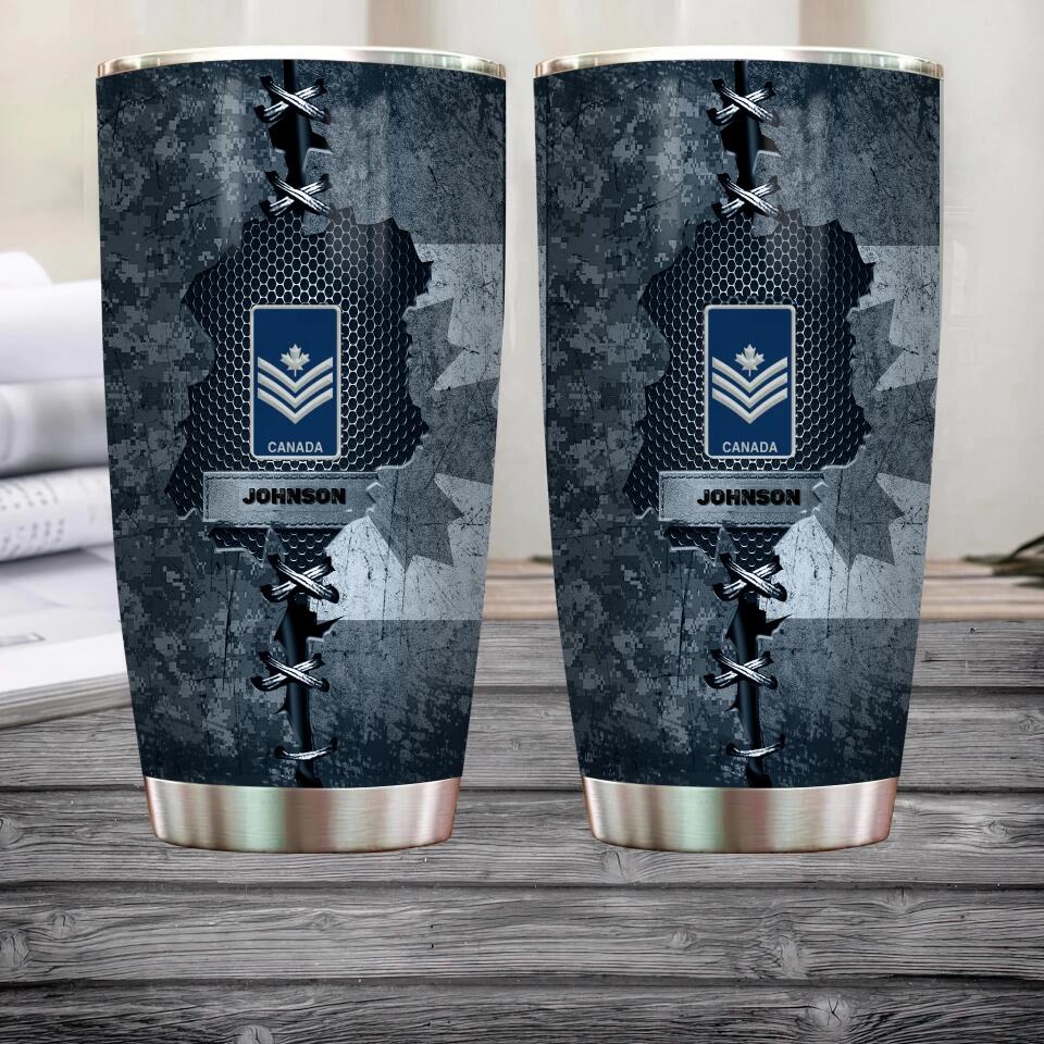 Personalized Canadian Veteran/ Soldier Camo Tumbler All Over Printed 0502240004