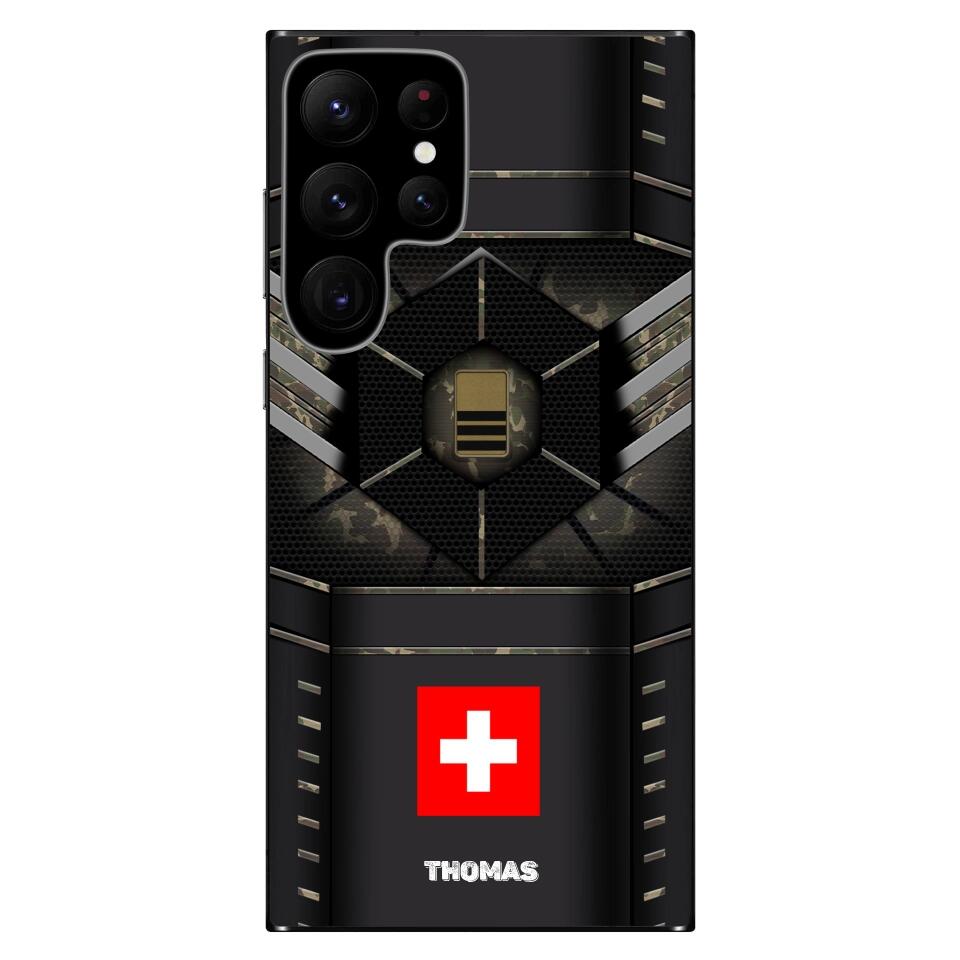 Personalized Swiss Soldier/Veterans Phone Case Printed - 1671667204