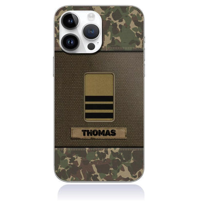 Personalized Swiss Soldier/Veterans Phone Case Printed - 2212220001