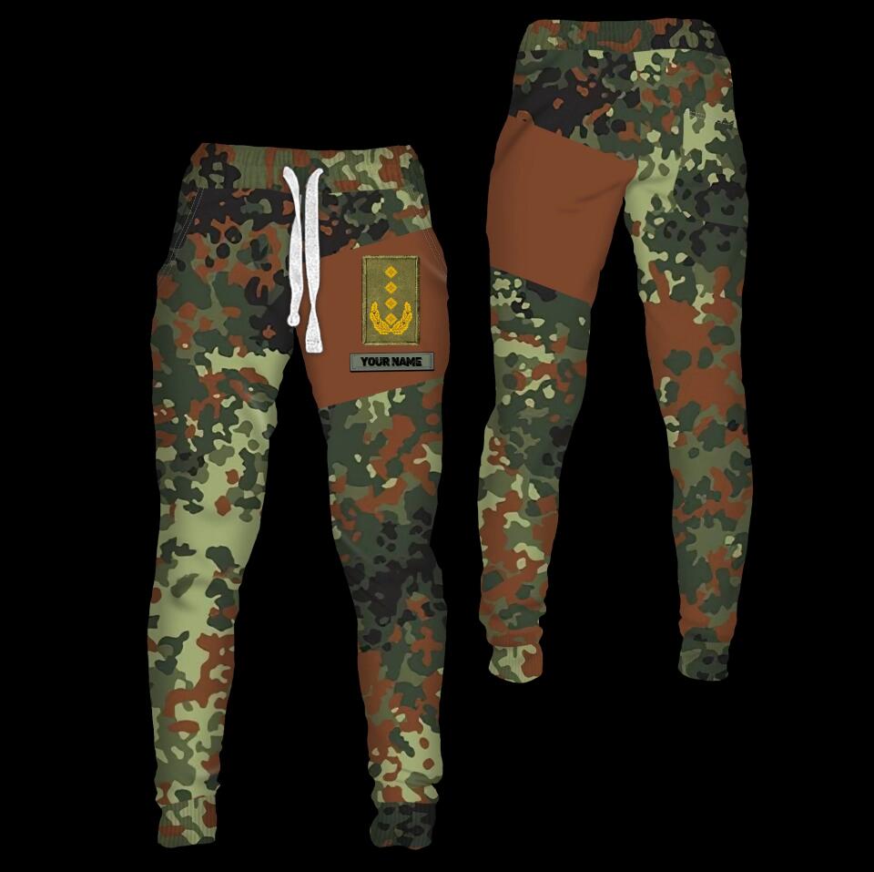 Personalized Germany Soldier/ Veteran Camo With Name And Rank Sweatpants 3D Printed - 1811230001