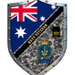 Personalized Rank Australian Soldier/Veterans Camo Cut Metal Sign - 0102240002