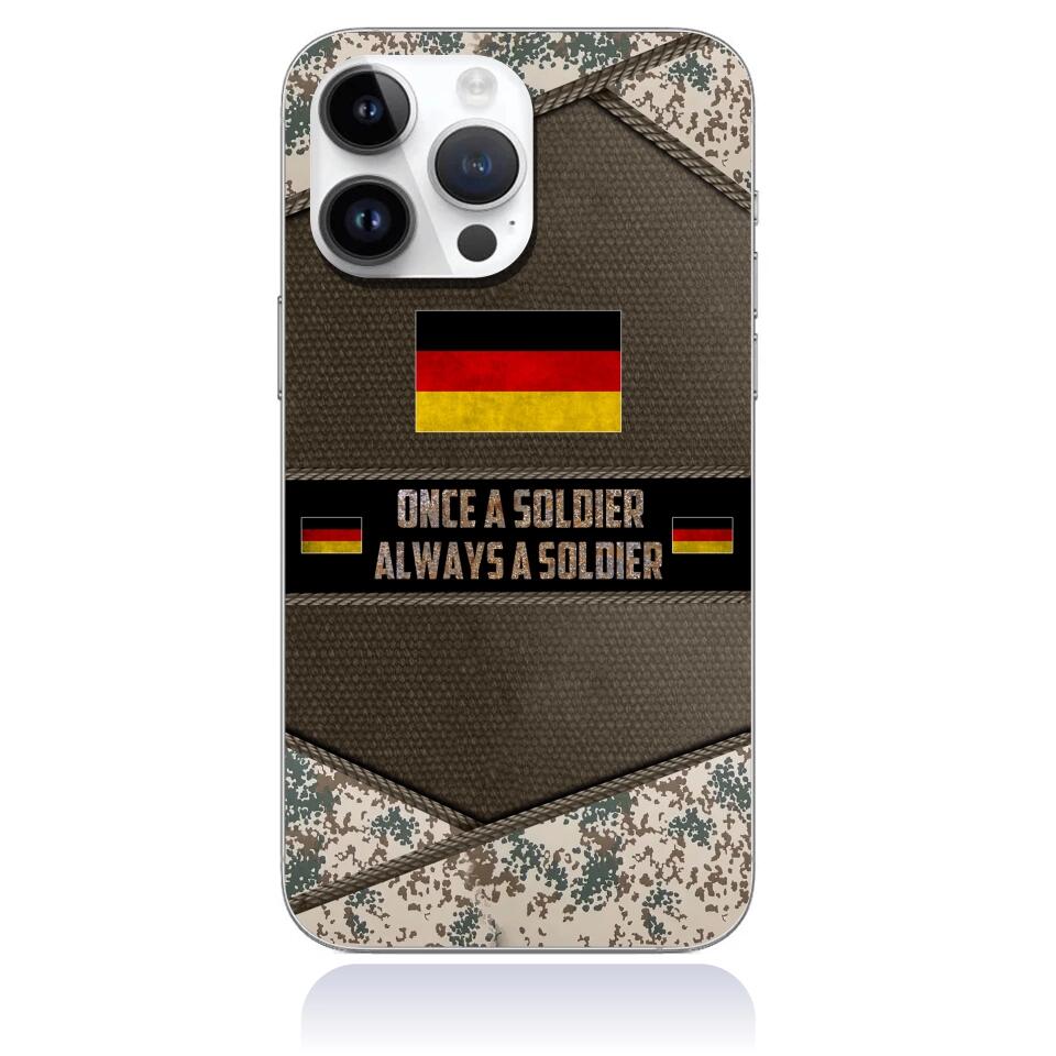 Personalized Germany Soldier/Veterans Phone Case Printed - 2602230002