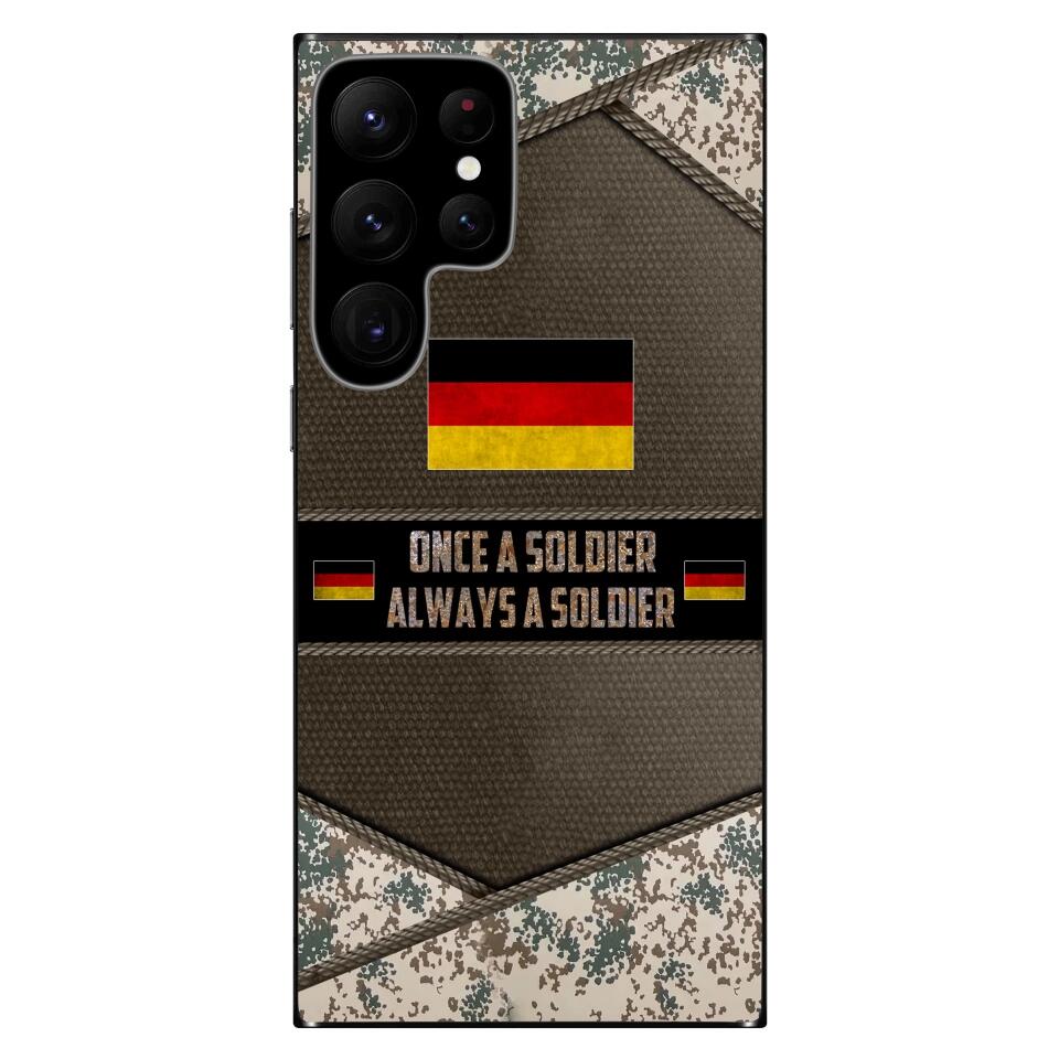 Personalized Germany Soldier/Veterans Phone Case Printed - 2602230002