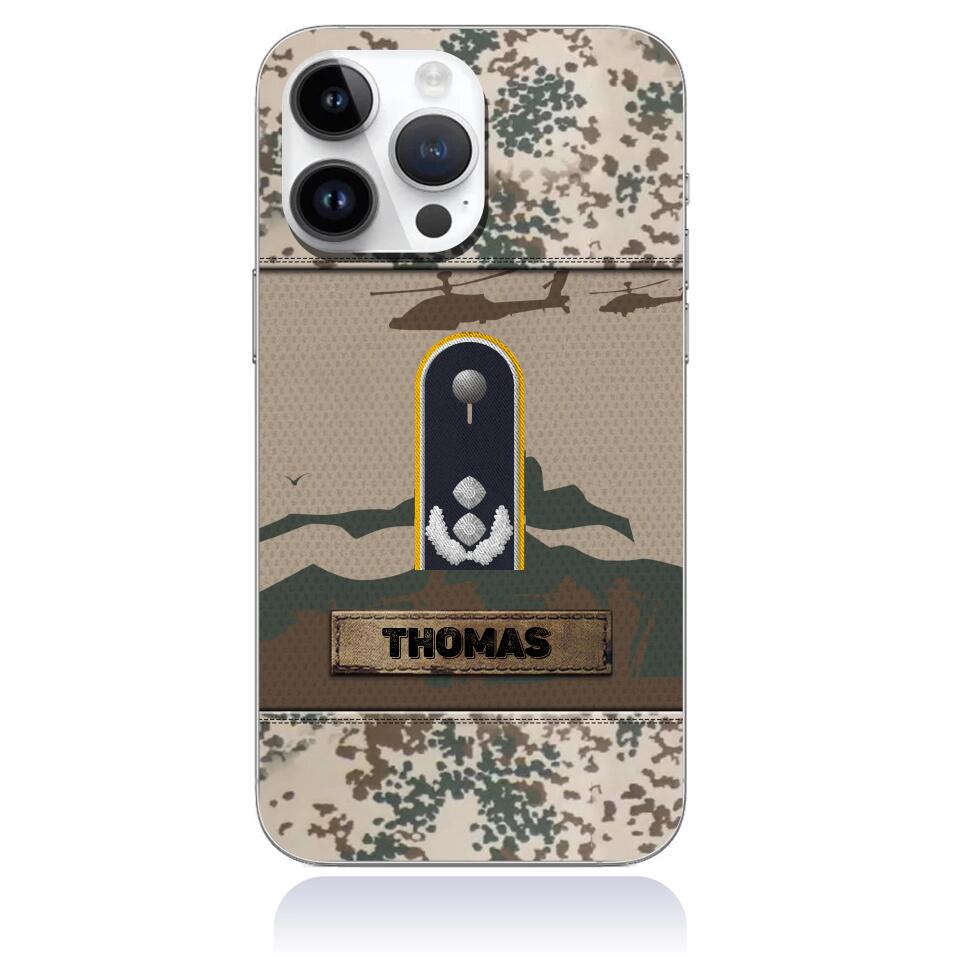 Personalized Germany Soldier/Veterans Phone Case Printed - 1677369602