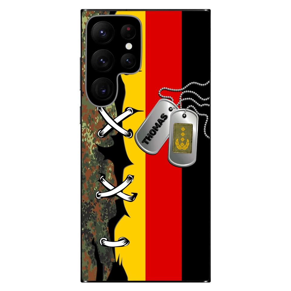 Personalized Germany Soldier/Veterans Phone Case Printed - 1602230006