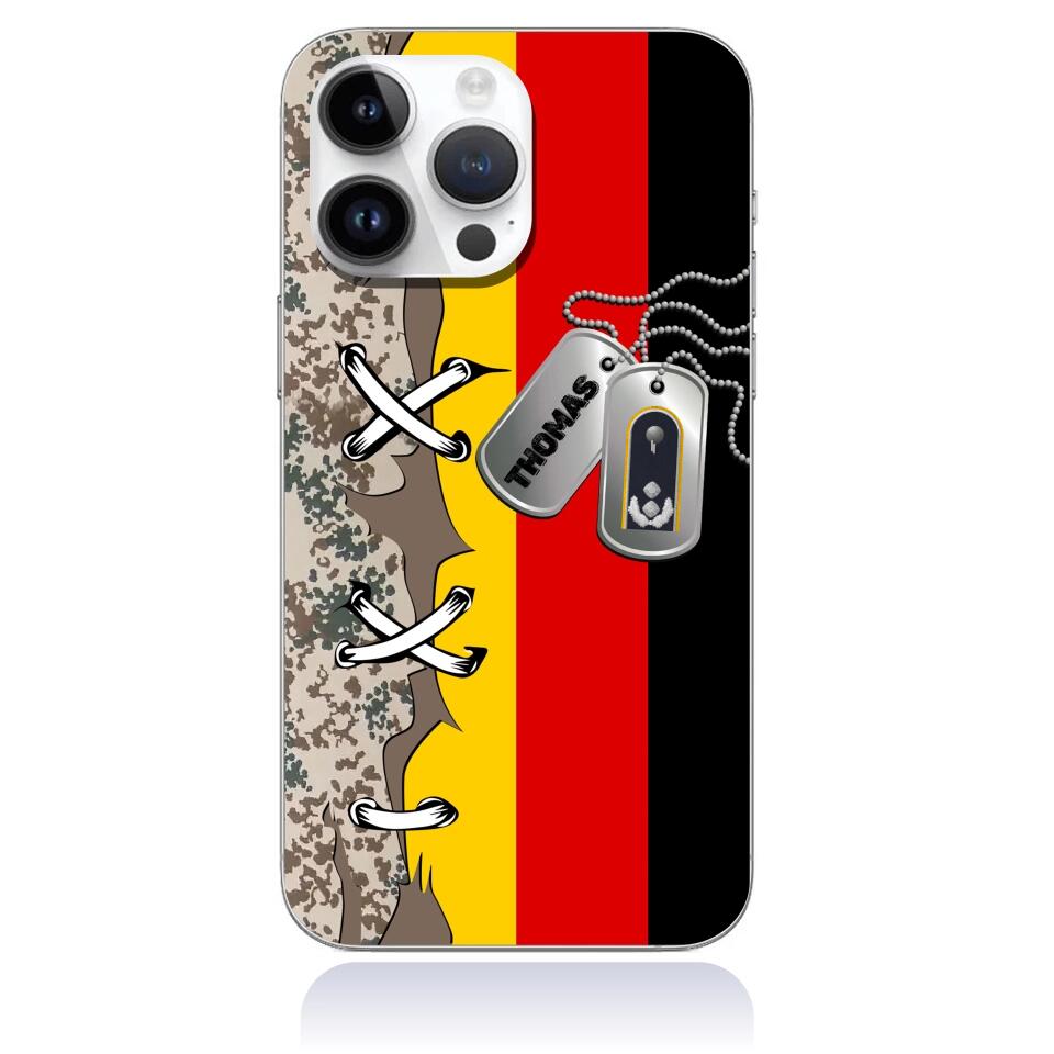 Personalized Germany Soldier/Veterans Phone Case Printed - 1602230006