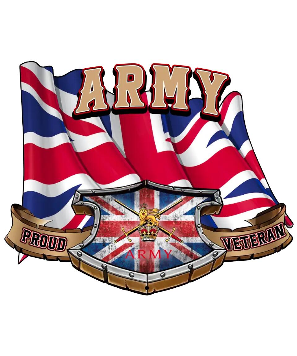 United Kingdom Soldier/Veterans Camo Cut Metal Sign - 0102240004