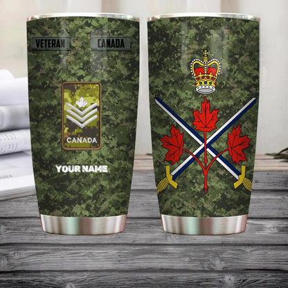 Personalized Canadian Veteran/ Soldier Camo Tumbler All Over Printed 0502240013