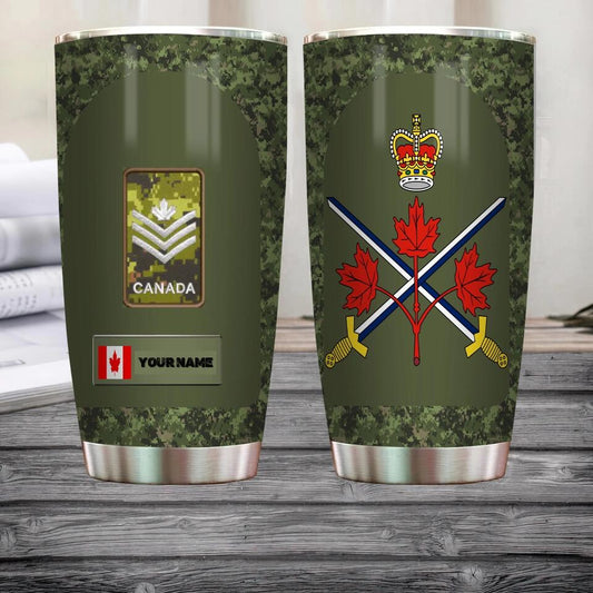 Personalized Canadian Veteran/ Soldier Camo Tumbler All Over Printed 3103230002