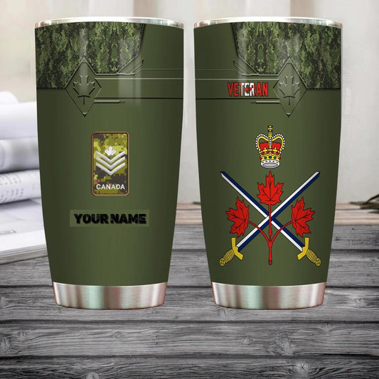 Personalized Canadian Veteran/ Soldier Camo Tumbler All Over Printed 3103230003