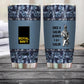 Personalized United Kingdom Veteran/ Soldier With Rank And Name Camo Tumbler All Over Printed 0202240015