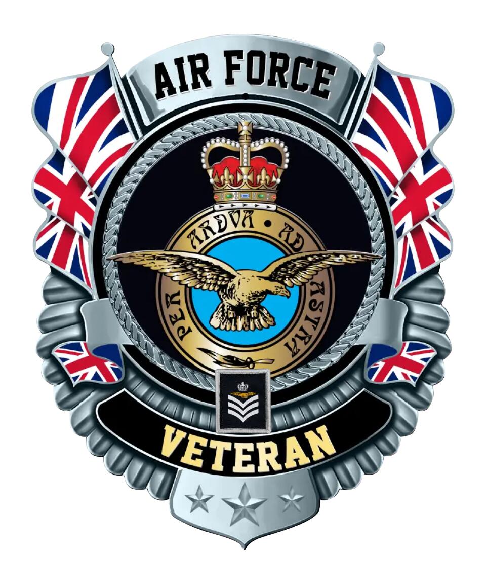 Personalized Rank United Kingdom Soldier/Veterans Camo Cut Metal Sign - 0102240006