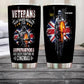 Personalized United Kingdom Veteran/ Soldier With Rank And Name Camo Tumbler All Over Printed 0202240001