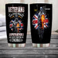 Personalized United Kingdom Veteran/ Soldier With Rank And Name Camo Tumbler All Over Printed - 17068320