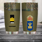 Personalized Swedish Veteran/Soldier With Rank And Name Camo Tumbler All Over Printed - 3004230001