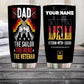 Personalized German Veteran/ Soldier With Rank And Name Camo Tumbler All Over Printed 1804230008