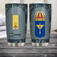 Personalized Swedish Veteran/Soldier With Rank And Name Camo Tumbler All Over Printed - 3004230003