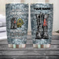 Personalized United Kingdom Veteran/ Soldier With Rank And Name Camo Tumbler All Over Printed - 1706832013