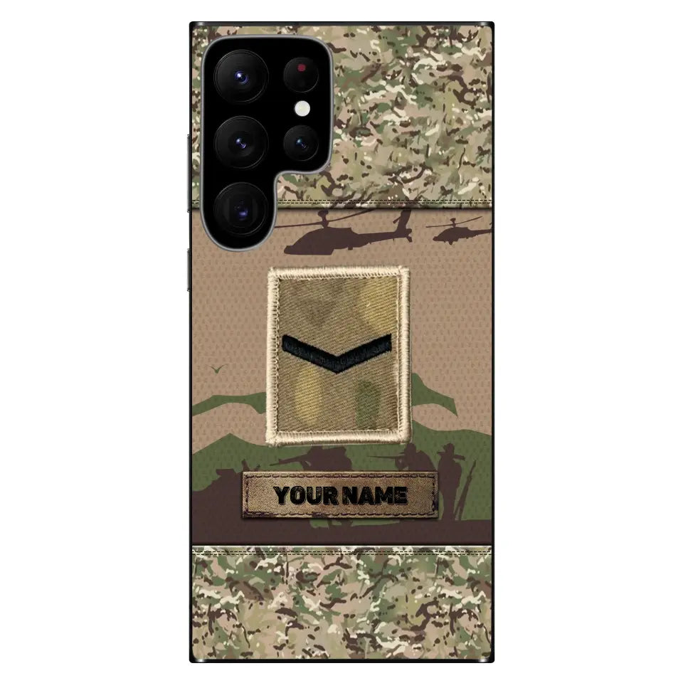 Personalized United Kingdom Soldier/Veterans Phone Case Printed - 2705230002- D04