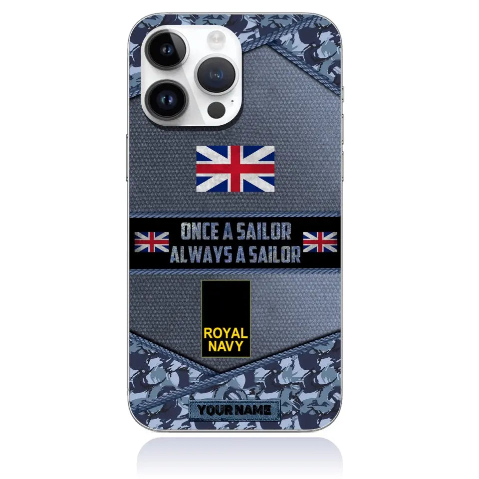 Personalized United Kingdom Soldier/Veterans Phone Case Printed - 2705230003- D04