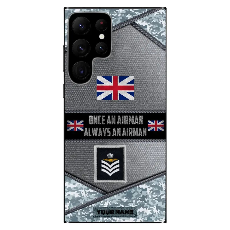 Personalized United Kingdom Soldier/Veterans Phone Case Printed - 2705230003- D04