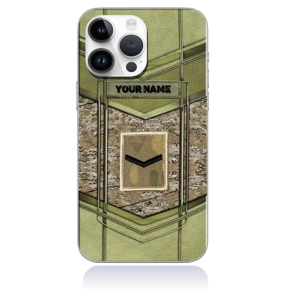Personalized United Kingdom Soldier/Veterans Phone Case Printed - 2705230005- D04