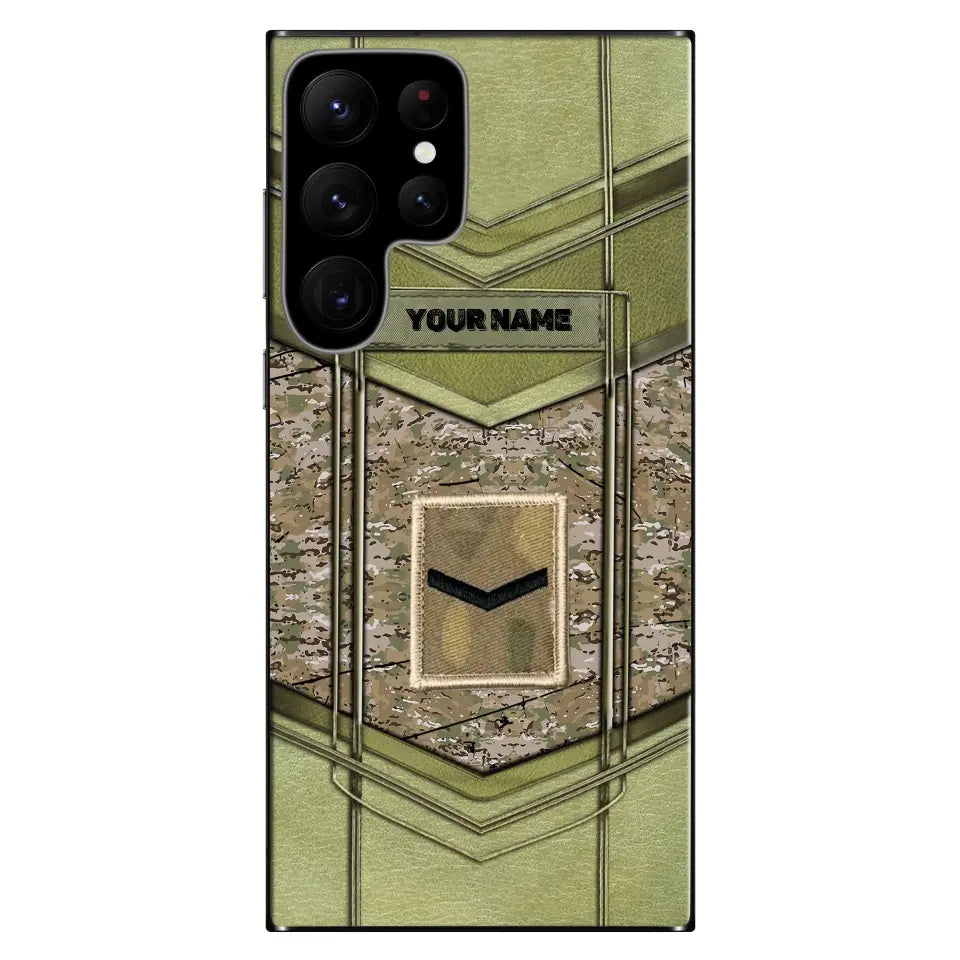 Personalized United Kingdom Soldier/Veterans Phone Case Printed - 2705230005- D04