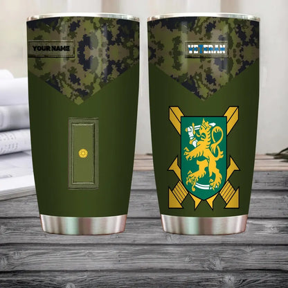 Personalized Finland Veteran/ Soldier With Rank And Name Camo Tumbler All Over Printed - 2905230003 - D04