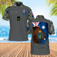 Personalized Australia Soldier/ Veteran Camo With Name And Rank POLO 3D Printed - 0206230005-D04