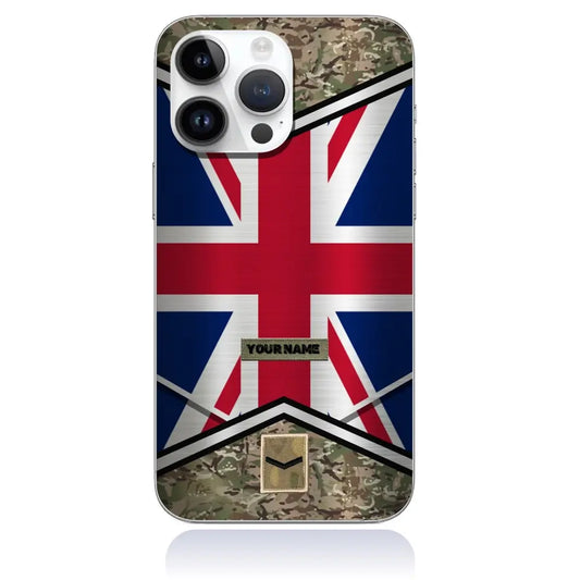 Personalized United Kingdom Soldier/Veterans Phone Case Printed - 1685404801 - D04