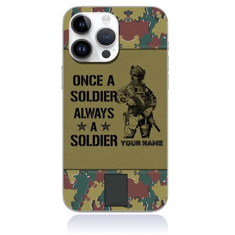 Personalized Belgium Soldier/Veterans Phone Case Printed - 3105230001-D04