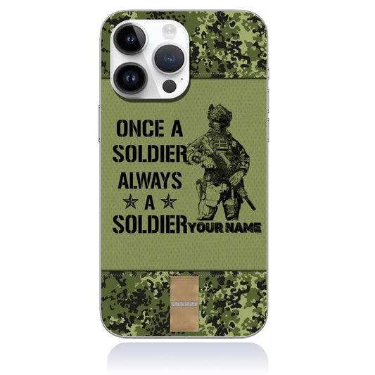 Personalized Denmark Soldier/Veterans Phone Case Printed - 1717113601 - D04