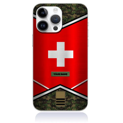Personalized Swiss Soldier/Veterans Phone Case Printed - 3005230002-D04