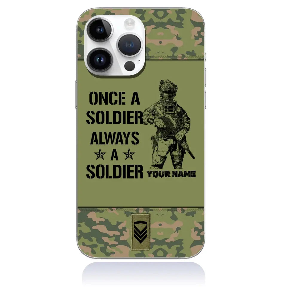 Personalized Norway Soldier/Veterans Phone Case Printed - 3005230001-D04