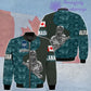 Personalisierte Bomberjacke mit kanadischem Soldaten-/Veteranen-Tarnmuster und Namen und Rang, 3D-Druck – 0606230001