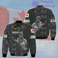 Personalisierte Bomberjacke mit kanadischem Soldaten-/Veteranen-Tarnmuster und Namen und Rang, 3D-Druck – 0606230001