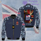 Personalized UK Soldier/ Veteran Camo With Name And Rank Bomber Jacket 3D Printed - 0106230002