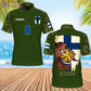 Personalized Finland Soldier/ Veteran Camo With Name And Rank POLO 3D Printed- 1306230001