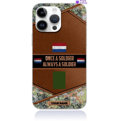 Personalized Netherlands Soldier/Veterans With Rank And Name Phone Case Printed - 2506230001