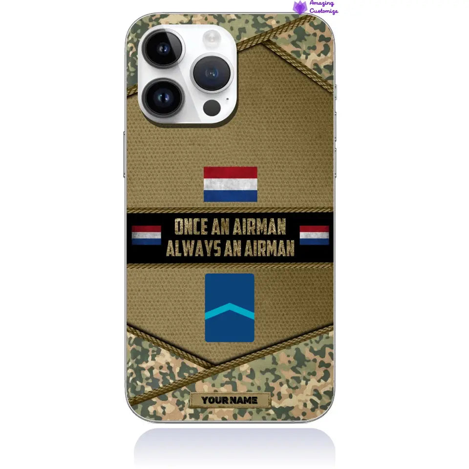 Personalized Netherlands Soldier/Veterans With Rank And Name Phone Case Printed - 2506230001