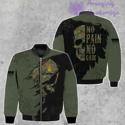 Veste de bombardier personnalisée avec camouflage soldat/vétéran allemand avec nom et grade, imprimée en 3D - 2106230002
