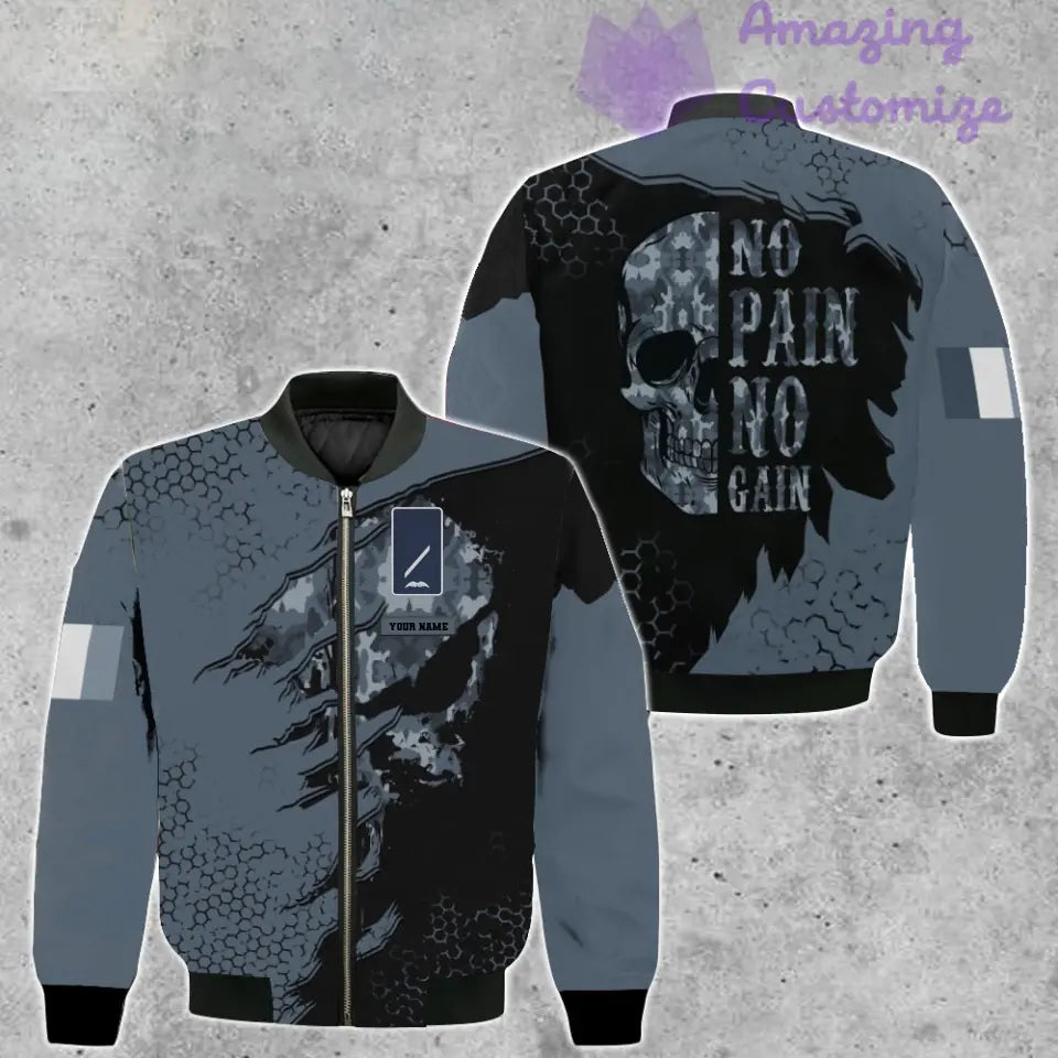 Personalized Ireland Soldier/ Veteran Camo With Name And Rank Bomber Jacket 3D Printed - 1687910401